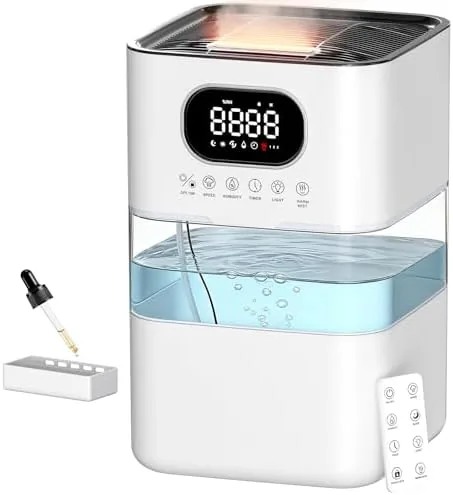 AreShark Humidifier Large Room, 2.2 Gal/8.5L Cool Warm Mist Air Humidifiers for Bedroom, 65H Review: Tested and Rated