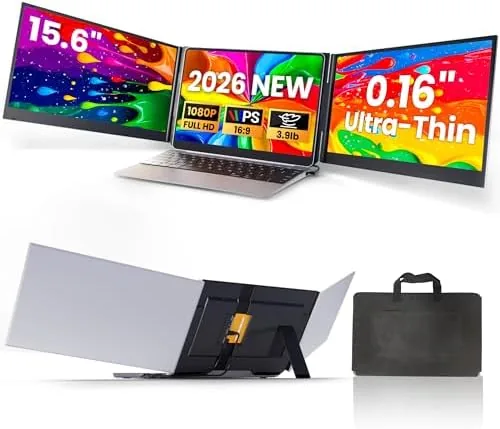 Overview of the Laptop Screen Extender, 15.6" Ultra Light & Thin Triple Portable