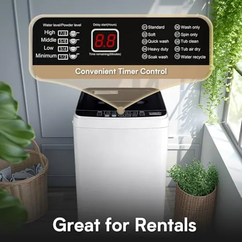 The Anypro Clothes Washing Machines 17.8LBS Full Automatic Washer and Spinner in real use