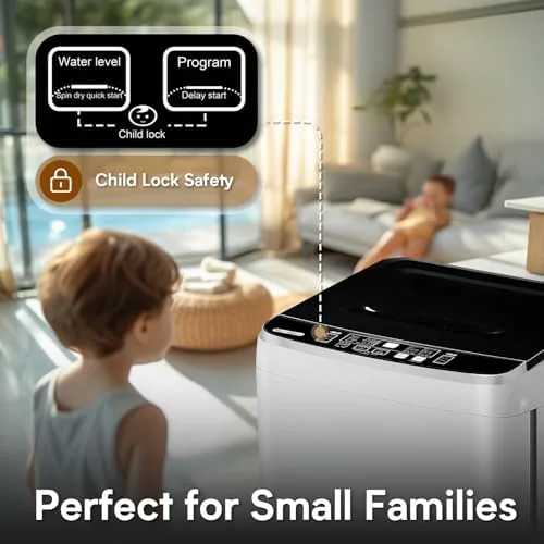 The Anypro Clothes Washing Machines 17.8LBS Full Automatic Washer and Spinner compared in context