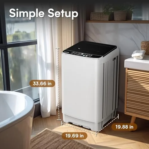 Testing the Anypro Clothes Washing Machines 17.8LBS Full Automatic Washer and Spinner over two weeks