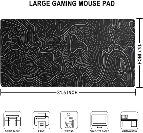 The Large Gaming Mouse Pad, Waterproof Extra Large Mousepad with Stitched in real use