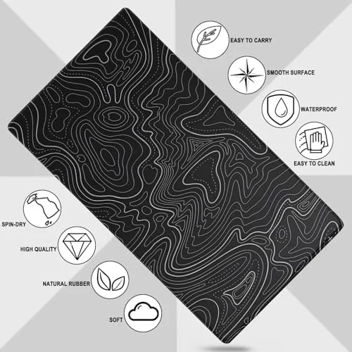 Another view of the Large Gaming Mouse Pad, Waterproof Extra Large Mousepad with Stitched
