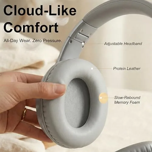 The Wired Over Ear Headphones with Mic, USB-C Adapter, Silver | compared in context