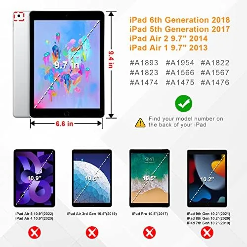Close look at the Fintie Kid-Friendly Case for iPad 6th/5th Generation 9.7", iPad Air build quality