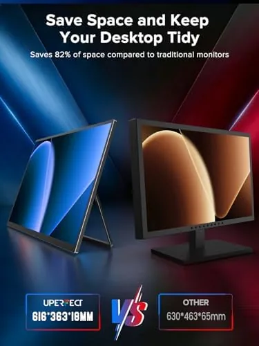 Another view of the UPERFECT Portable Gaming Monitor 27", Dual Mode 4K UHD 144Hz/FHD