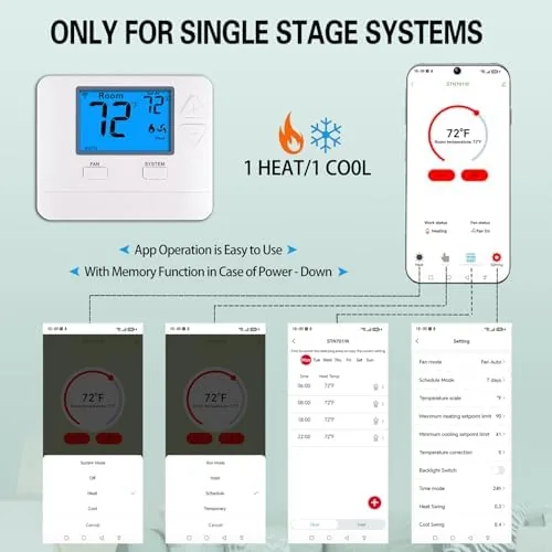 A hand adjusting the thermostat temperature on a comfortable evening