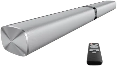 Overview of the Sound Bar for Smart TV, 80W Soundbar with Bluetooth/ARC/Opt/AUX Connect