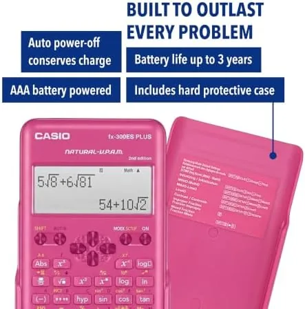 Testing the Casio FX-300ESPLSBPKWAIT Scientific Calculator, Pink | 262 functions, natural textbook over two weeks