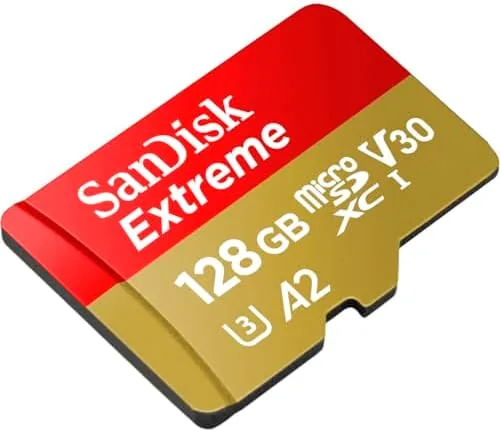 The SANDISK 128GB Extreme microSD UHS-I Card - Up to 245MB/s in real use