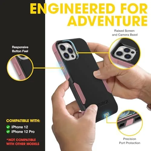 The cased phone in a hand during a daily commute