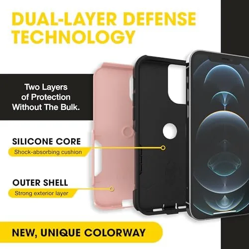Close up of the pink outer silicone layer and black inner shell
