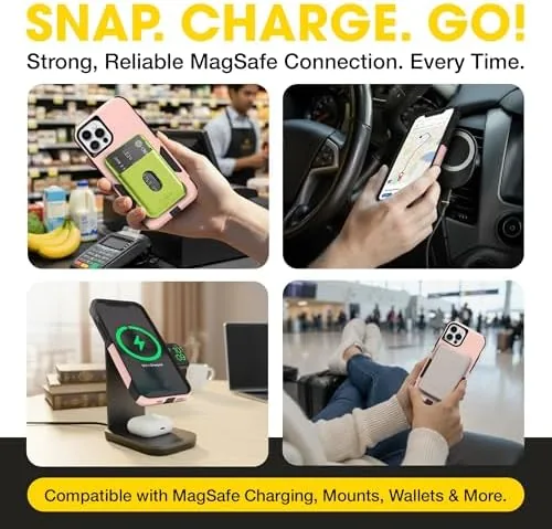 The cased phone held securely during a daily commute