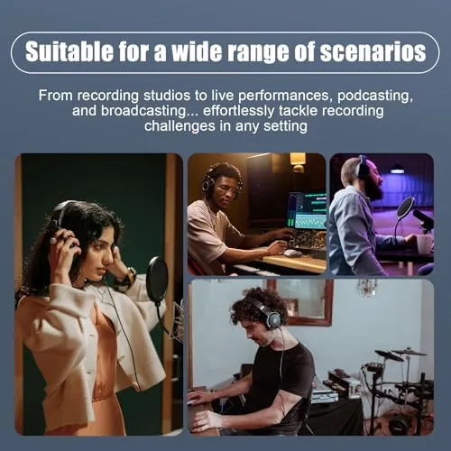 The Microphone Isolation Shield with Tripod Stand & Pop Filter | compared in context