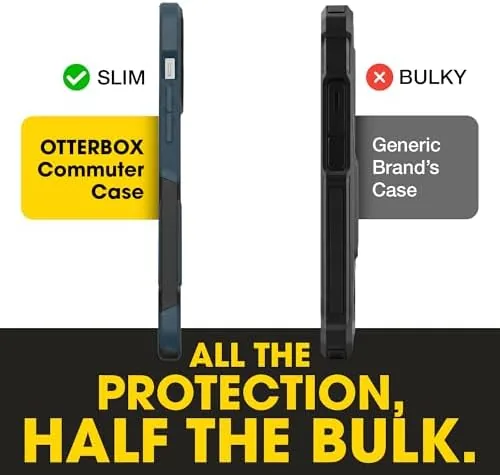 The OtterBox iPhone 14, 13 , Commuter Series Slim Case in real use