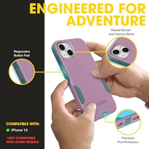 The OtterBox iPhone 13 ,  Commuter Series Slim Case - Pink compared in context