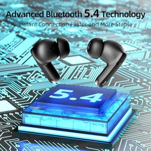 The Wireless Earbuds, 100H Bluetooth 5.4 Headphones, ENC+ ANC Noise Cancelling compared in context