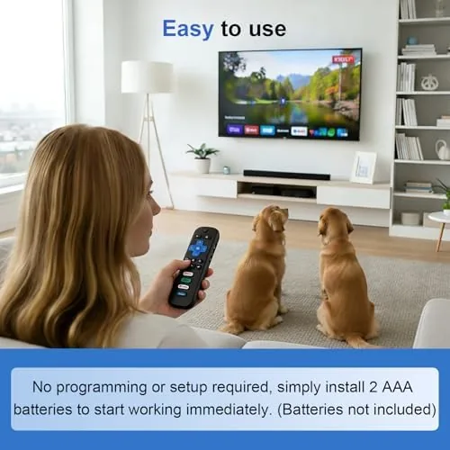 The (Pack of 2) Replacement Remote Control for Roku TV, Compatible in real use