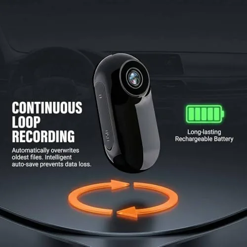 The Mini Body Camera with 0.96" Screen, 1080P Wearable Action Camera compared in context