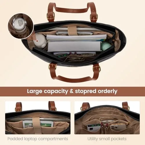 The LOVEVOOK Laptop Work Tote Bag for Women,Teacher Computer Briefcase Business in real use