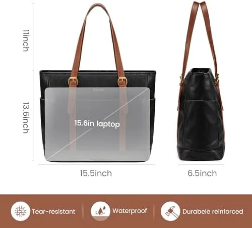 Another view of the LOVEVOOK Laptop Work Tote Bag for Women,Teacher Computer Briefcase Business