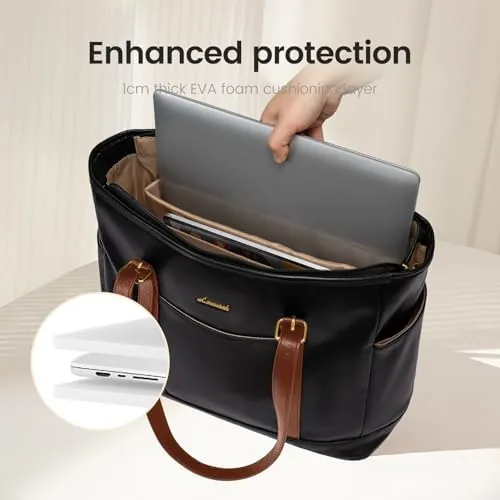 Testing the LOVEVOOK Laptop Work Tote Bag for Women,Teacher Computer Briefcase Business over two weeks