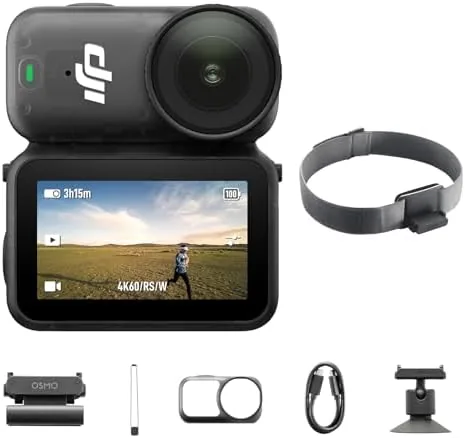 Overview of the DJI Osmo Nano Running Combo (128GB), 4K Wearable Camera, 1/1.3″