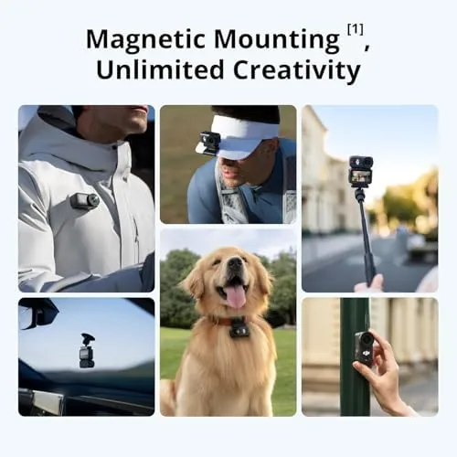Detail shot of the DJI Osmo Nano Running Combo (128GB), 4K Wearable Camera, 1/1.3″ features