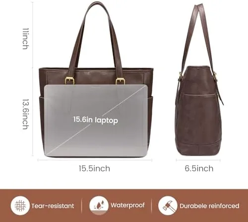 Another view of the LOVEVOOK Laptop Work Tote Bag for Women,Teacher Computer Briefcase Business