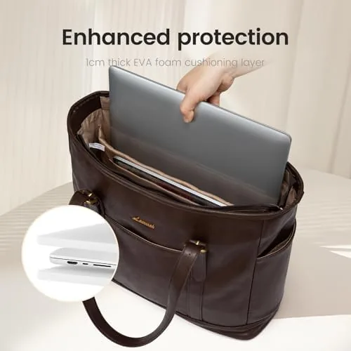 Testing the LOVEVOOK Laptop Work Tote Bag for Women,Teacher Computer Briefcase Business over two weeks