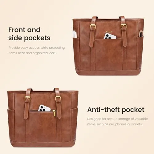 The LOVEVOOK Laptop Work Tote Bag for Women,Teacher Computer Briefcase Business in real use
