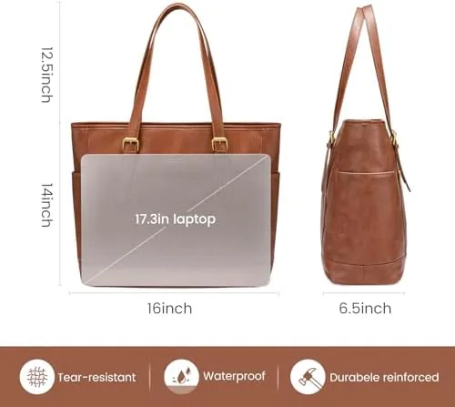 Another view of the LOVEVOOK Laptop Work Tote Bag for Women,Teacher Computer Briefcase Business