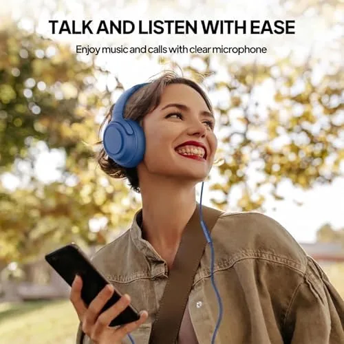 Close look at the ADOOPE Wired Over-Ear Headphones with USB C Connector, Hi-Fi Stereo build quality