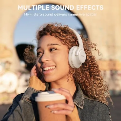 Close look at the KVIDIO Bluetooth Headphones Wireless Over Ear Headsets 65H Playtime | build quality