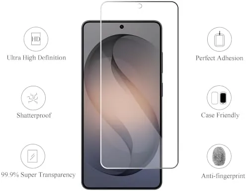 Close look at the Ailun Screen Protector + Camera Lens Protector for Galaxy S26 build quality