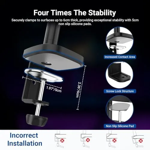 The NEEWER Low Profile Mic Boom Arm Desk Mount, Microphone Boom compared in context