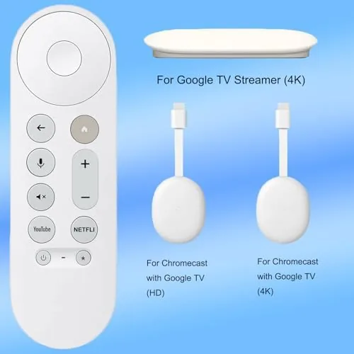 Close look at the Voice Remote Control Replacement for Google Chromecast Remote | for build quality
