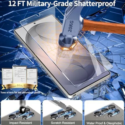 Comparison of the firtstnow protector with an edge to edge glass sheet