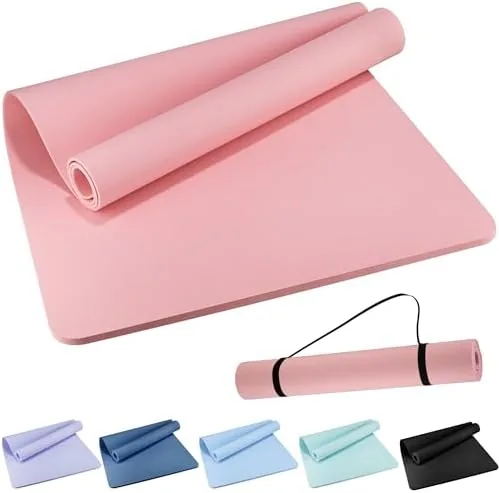 Extra Wide Yoga Mat 72" x 32", 6mm Non Slip TPE Exercise Mat with Review: Tested and Rated