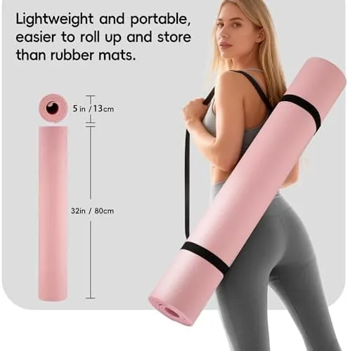 Another view of the Extra Wide Yoga Mat 72" x 32", 6mm Non Slip