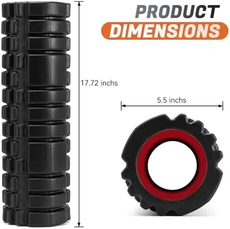 Close look at the Foam Roller for Deep Tissue Massager, Patented Exercise Roller | build quality