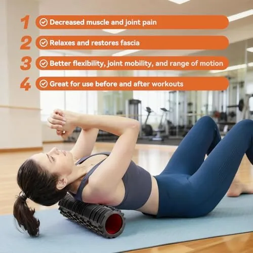 The Foam Roller for Deep Tissue Massager, Patented Exercise Roller | in real use