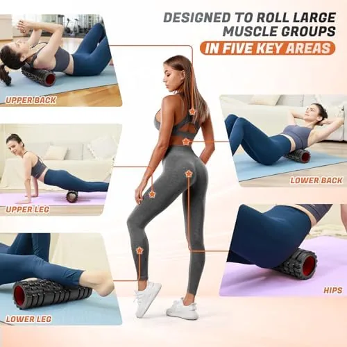 Another view of the Foam Roller for Deep Tissue Massager, Patented Exercise Roller |