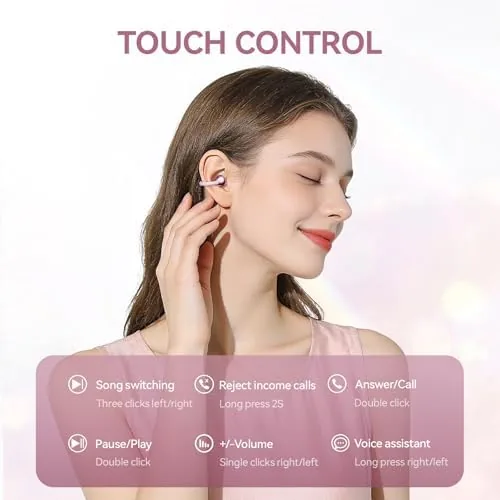 The Clip On Earbuds Open Ear Headphones Wireless Bluetooth 6.0 with compared in context