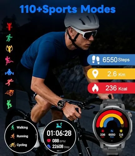Testing the Military Smart Watch for Men Answer/Make Call, 1.85'' HD Rugged over two weeks