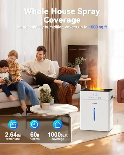 Close look at the Humidifiers for Bedroom Large Room 10L/2.64Gal, Warm and Cool Mist build quality