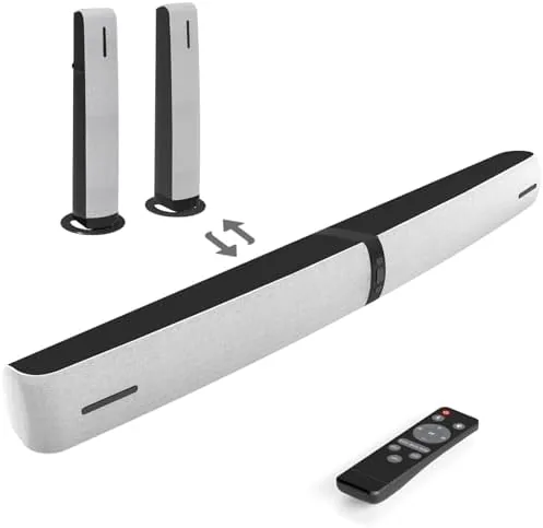 Overview of the Sound Bar for Smart TV, 90W Soundbar with Bluetooth/ARC/Optical/AUX Connect