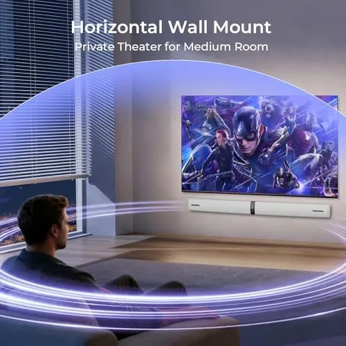 The Sound Bar for Smart TV, 90W Soundbar with Bluetooth/ARC/Optical/AUX Connect compared in context