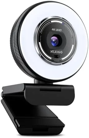 Overview of the NexiGo N680E Pro 4K Webcam with Ring Light, PDAF Autofocus