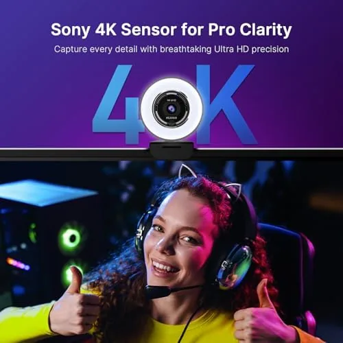 Close look at the NexiGo N680E Pro 4K Webcam with Ring Light, PDAF Autofocus build quality